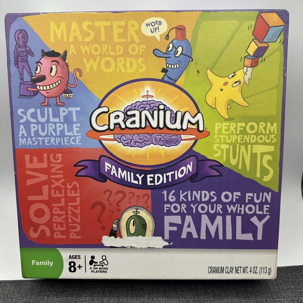 Cranium Family Edition Board Game 16 Fun Family Activities 2008 New Ages 8+